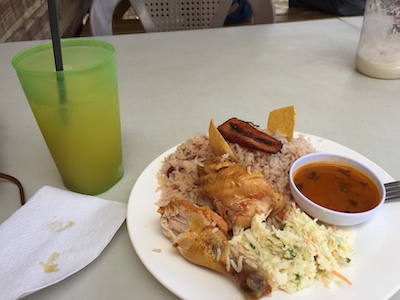 Belize lunch